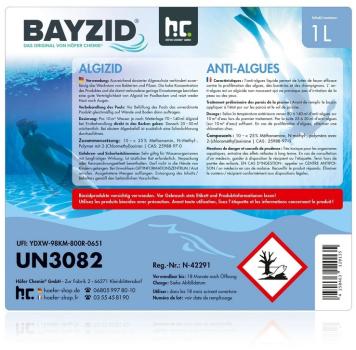 Preview: 1 L BAYZID® Algizid Algenverhütung für Pools